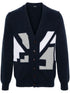 intarsia-knit cashmere cardigan